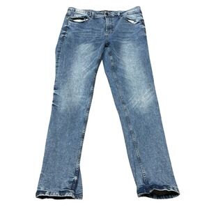 London Fog Collection Mens Jeans 36x31‎ Blue Straight Leg Denim Pants Faded